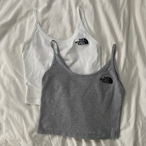 2 North Face Cropped Tank Tops